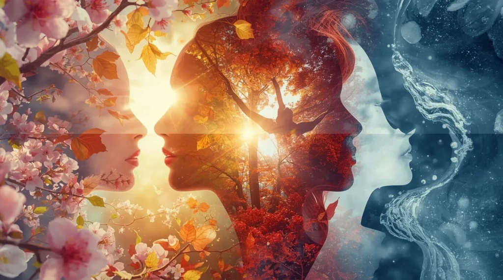 frau zyklus phasen jahreszeiten