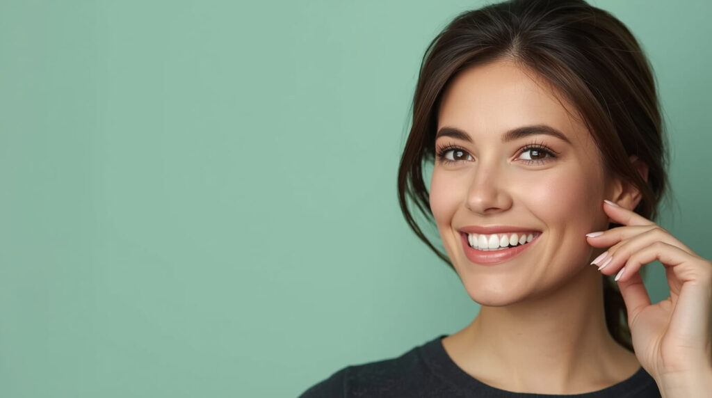 frau glücklich stressfrei ohne östrogendominanz