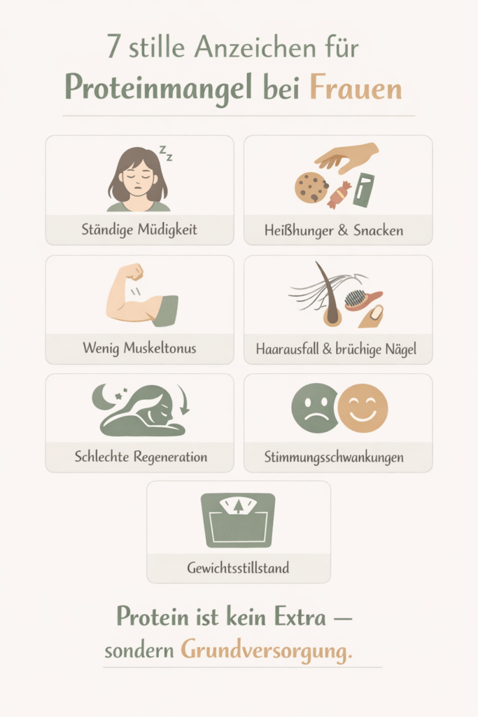 Übersicht Proteinmangel bei Frauen