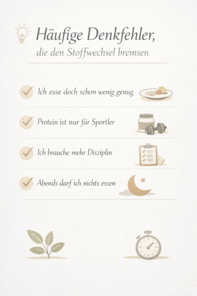 Übersicht Denkfehler zu Protein