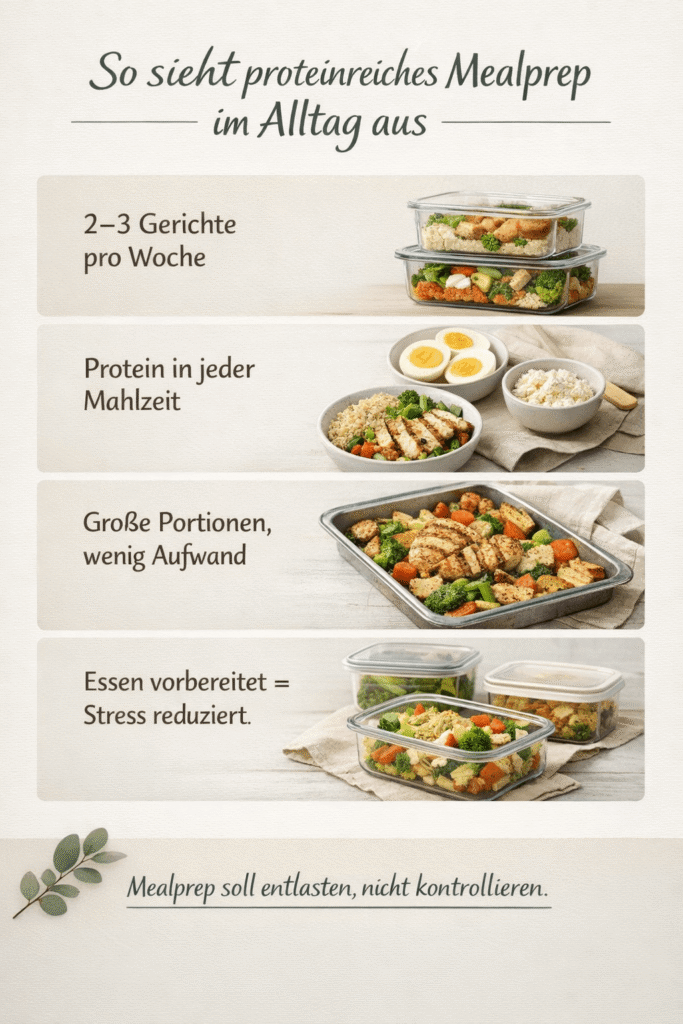 So einfach geht Mealprep proteinreich