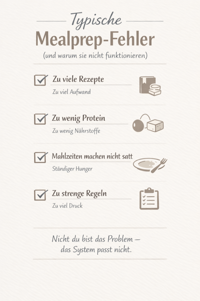 Typische Fehler beim Mealprep
