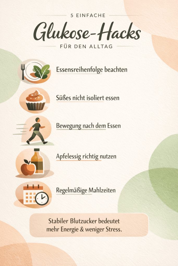 5 Glukose Hacks für den Alltag