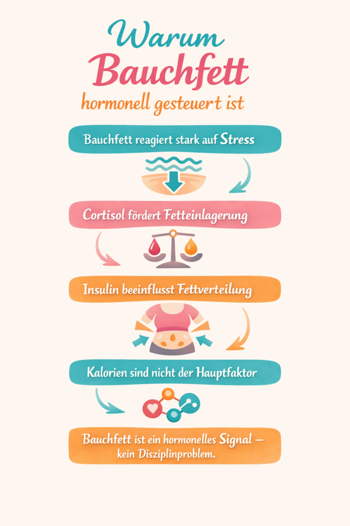 Warum Bauchfett hormonell gesteuert ist