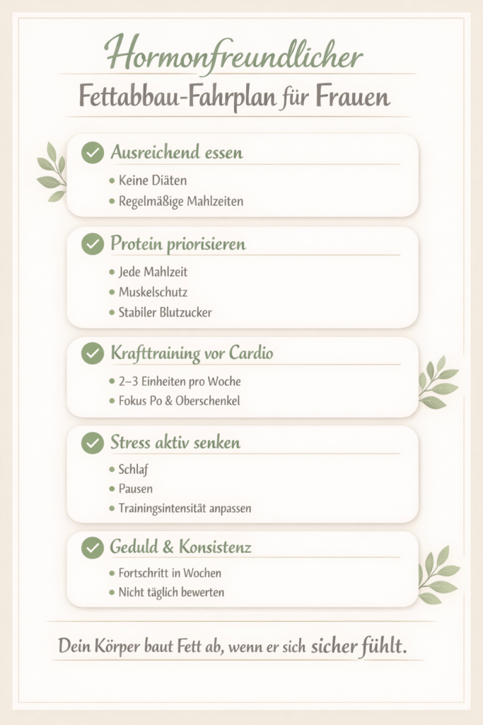 Hormonfreundlicher Fettabbau Plan für Frauen