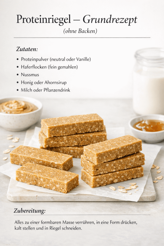 Grundrezept Protein-Riegel