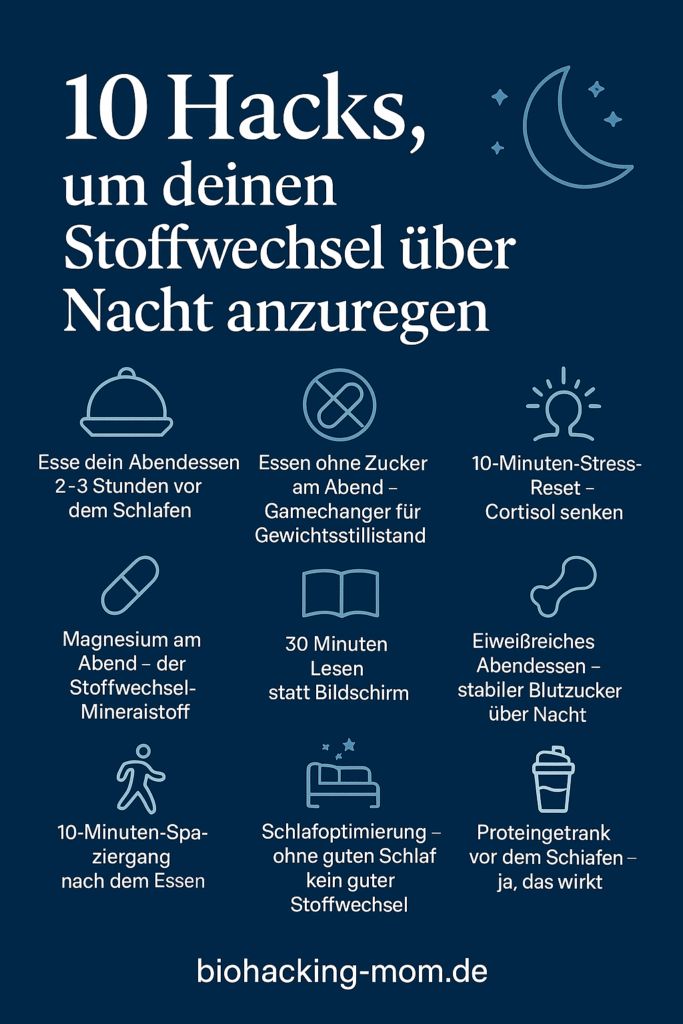 10 Hack um den Stoffwechsel über Nacht anzuregen