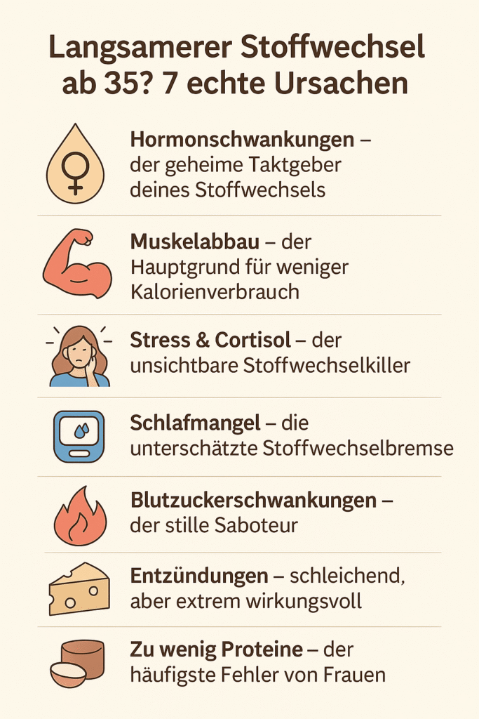 7 Ursachen für einen langsamen Stoffwechsel
