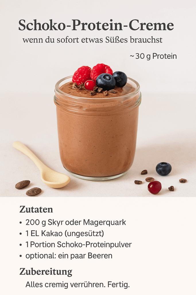 Rezeptkarte Schoko-Protein-Creme