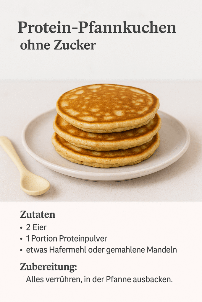 Protein Pfannkuchen ohne Zucker Rezeptkarte