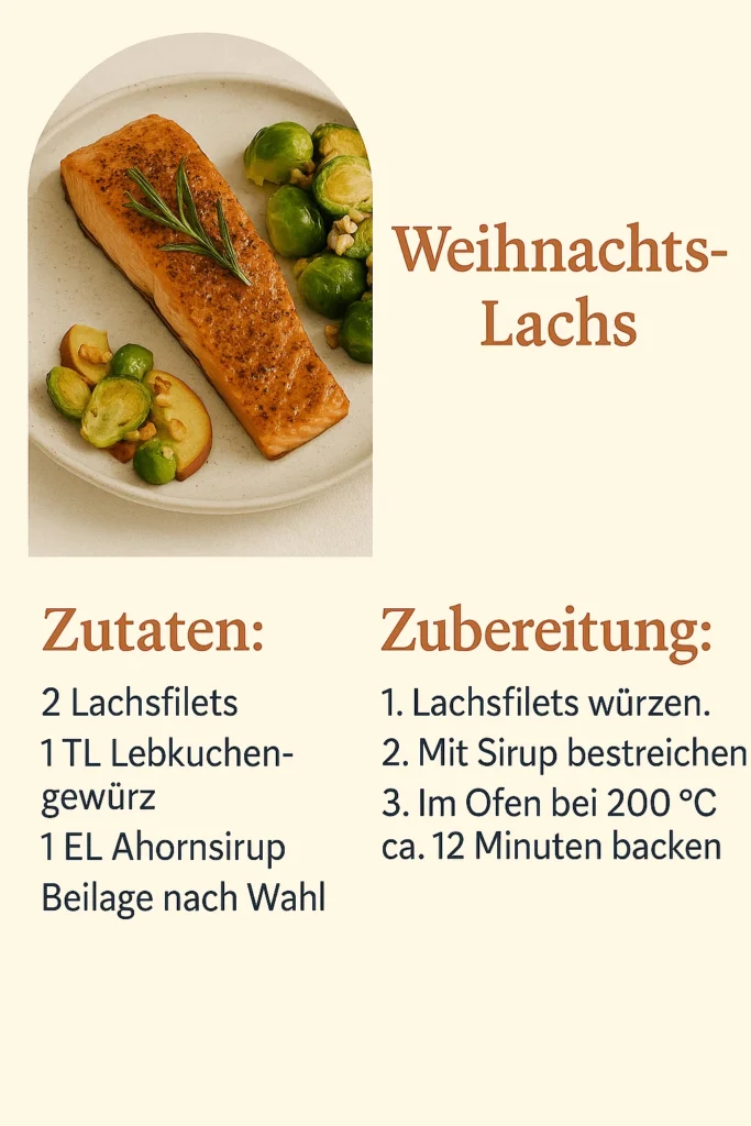 Weihnachts Lachs Rezept proteinreich