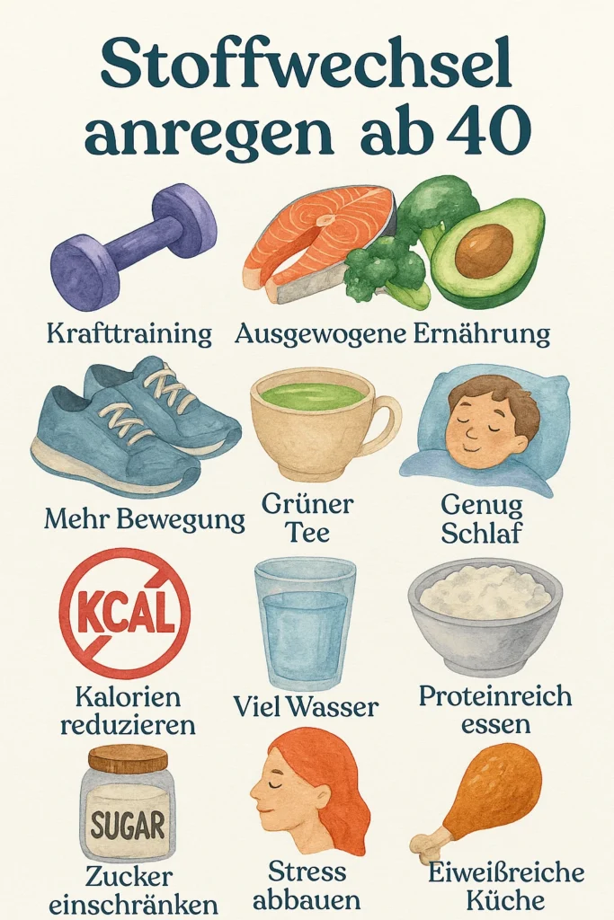 Tipps zum Stoffwechsel anregen ab 40