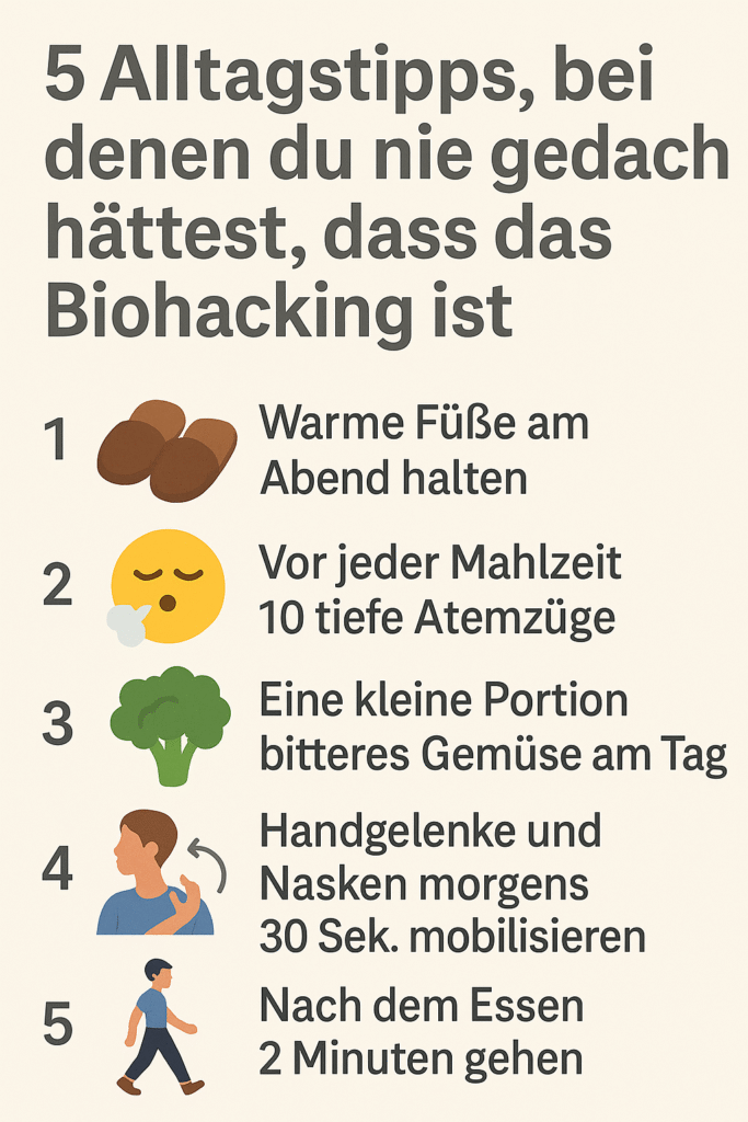 5 alltagshacks, die biohacking sind