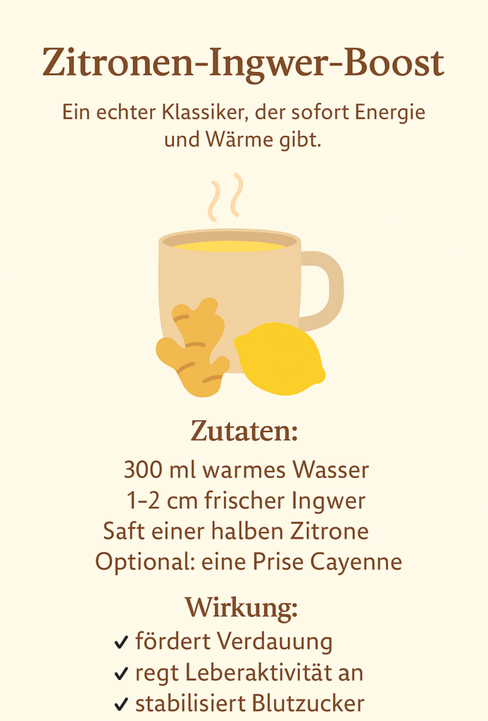 Rezept Zitronen Ingwer Boost