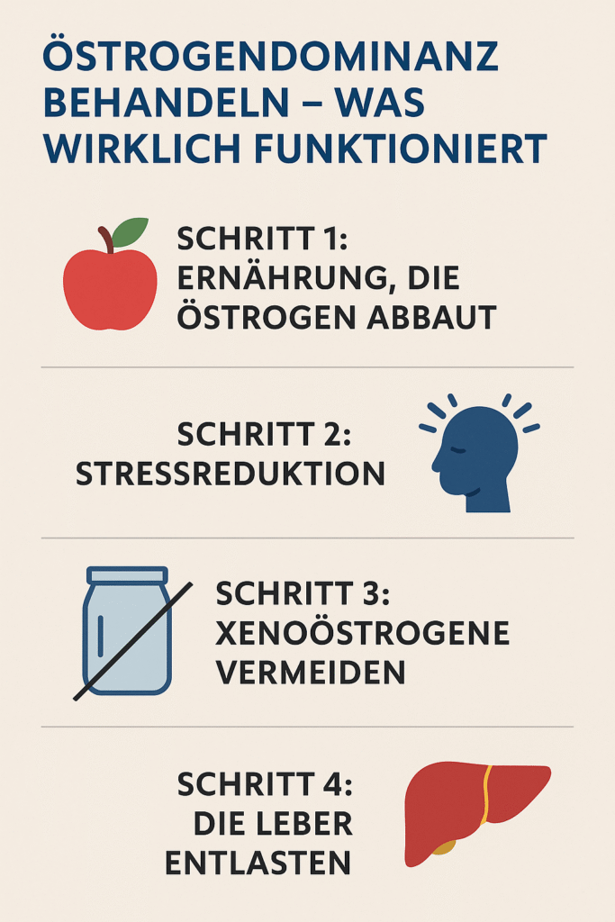 4 Schritte zur natürlichen Behandlung von Östrogendominanz