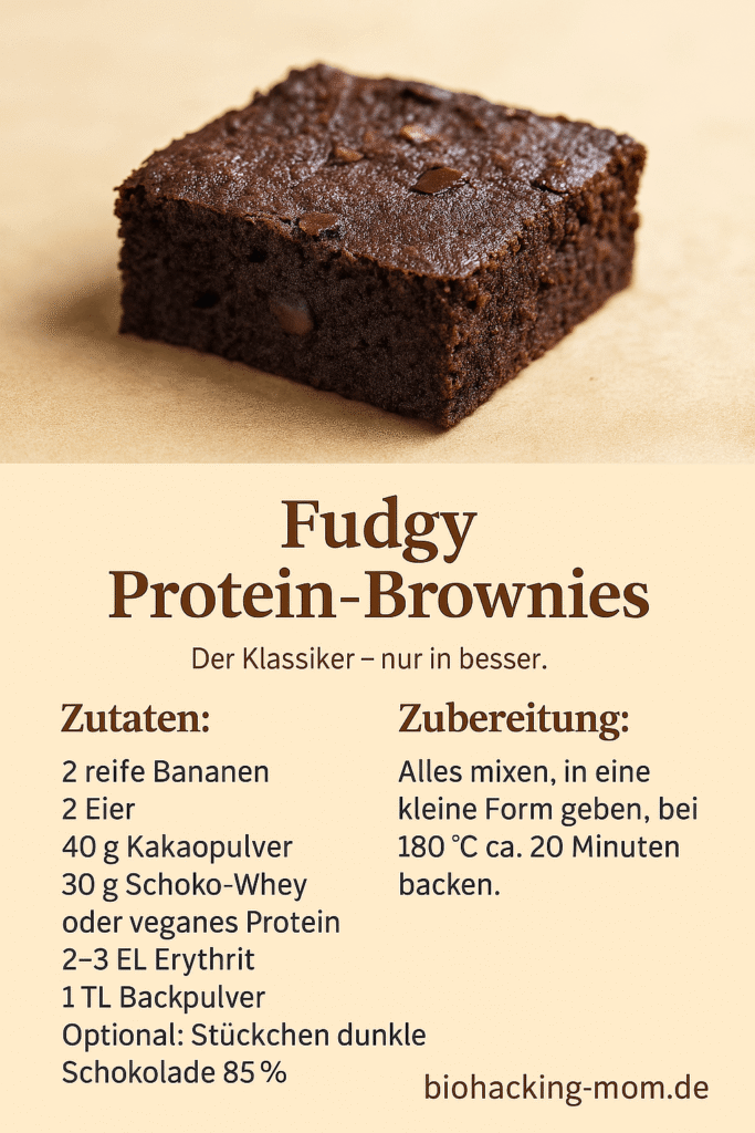 rezept karte fudgy protein brownies