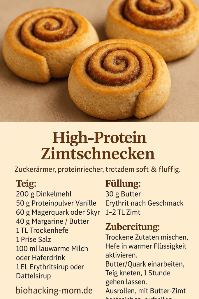 High-Protein Zimtschnecken Rezept