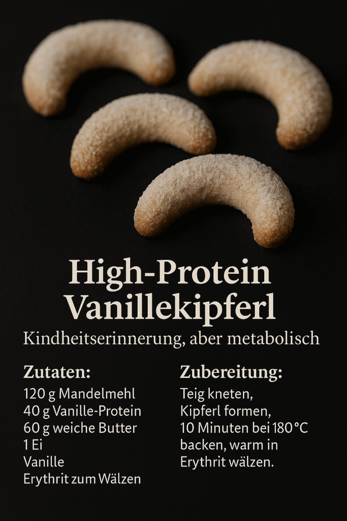 High-Protein Vanillekipferl Weihnachtskekse