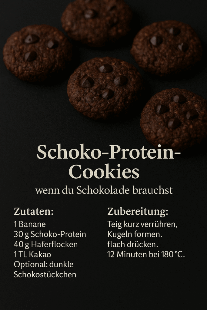 Schoko-Protein-Cookies Rezept Weihnachtskekse