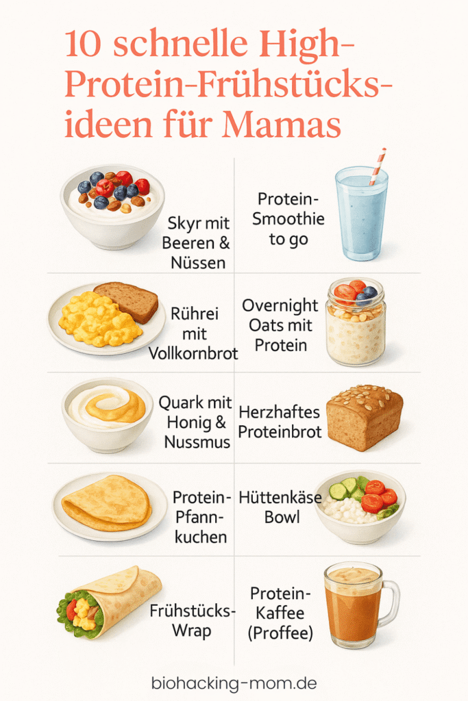 10 schnelle High-Protein Frühstücksideen für Mamas