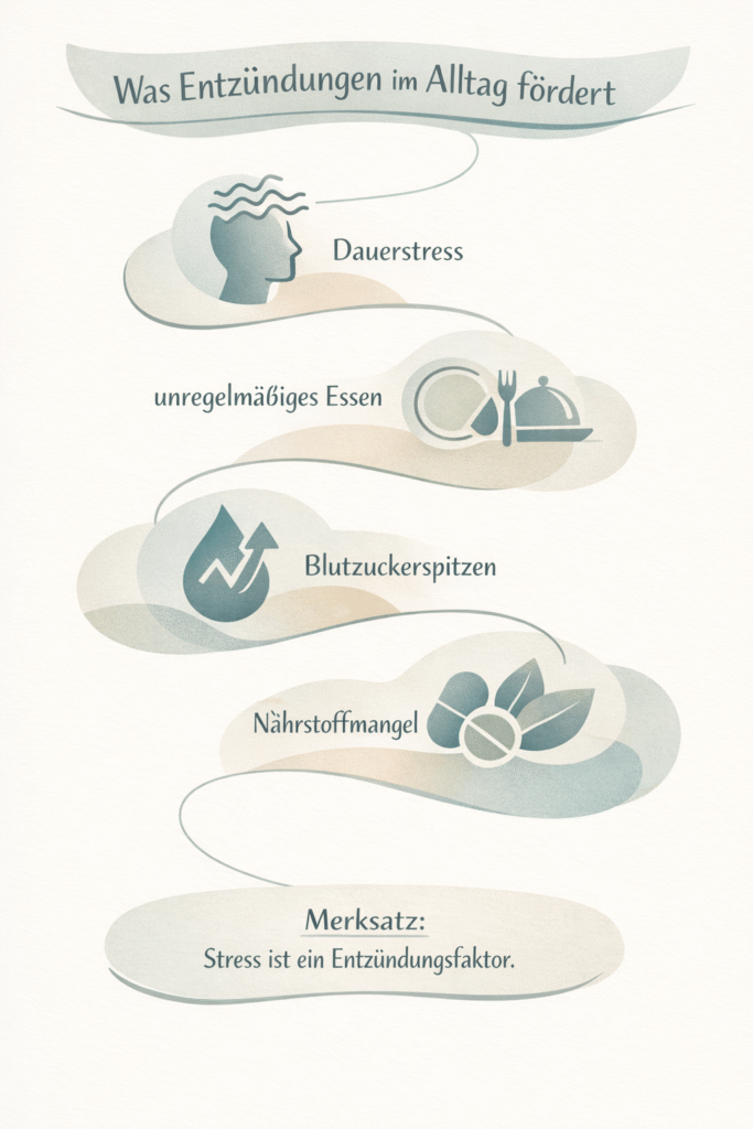 Was Entzündungen im Alltag fördert