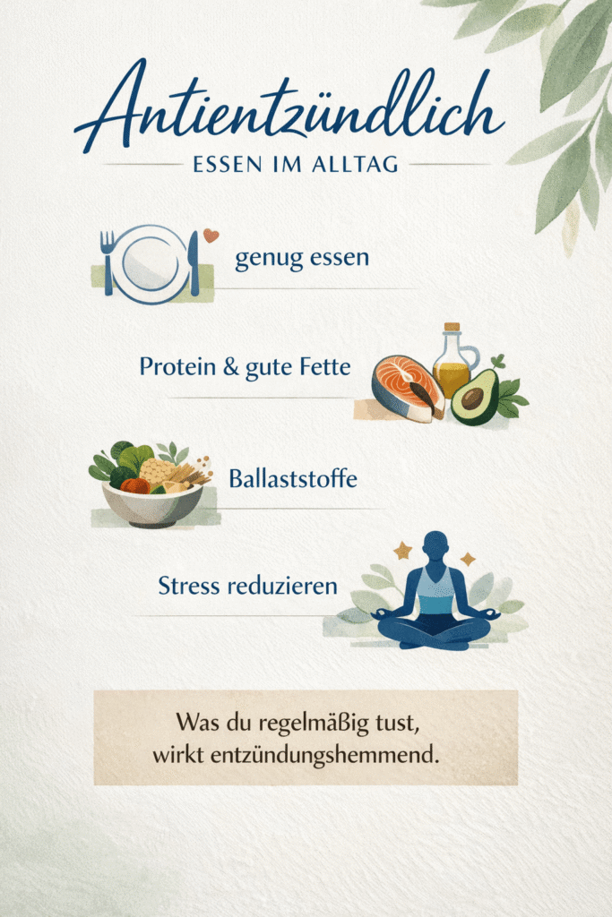 Antientzündliche Ernährung im Alltag - Übersicht