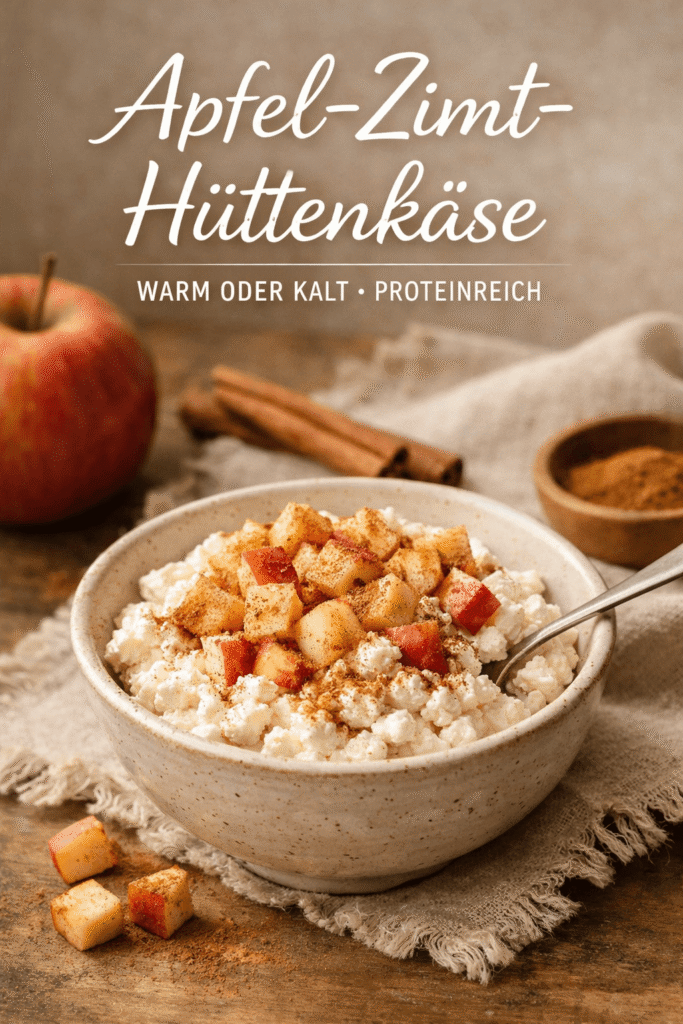 Apfel Zimt Hüttenkäse