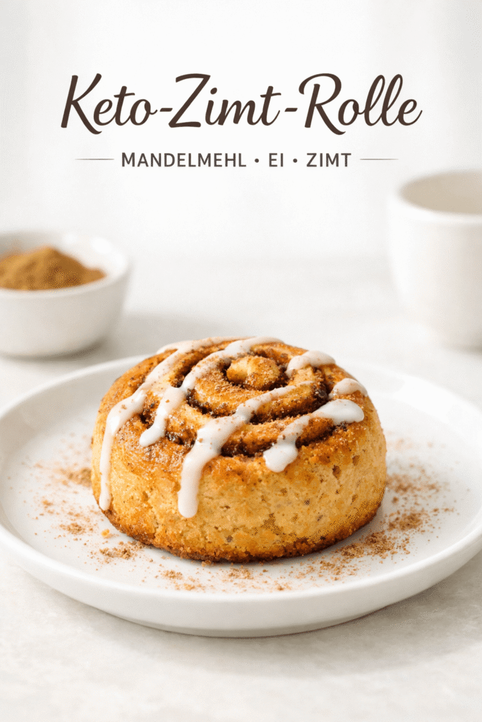 Keto-Zimtrolle Rezeptkarte