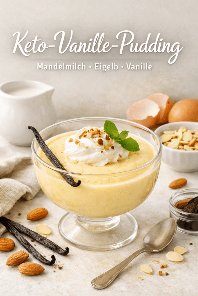 Keto-Vanille-Pudding Rezeptkarte