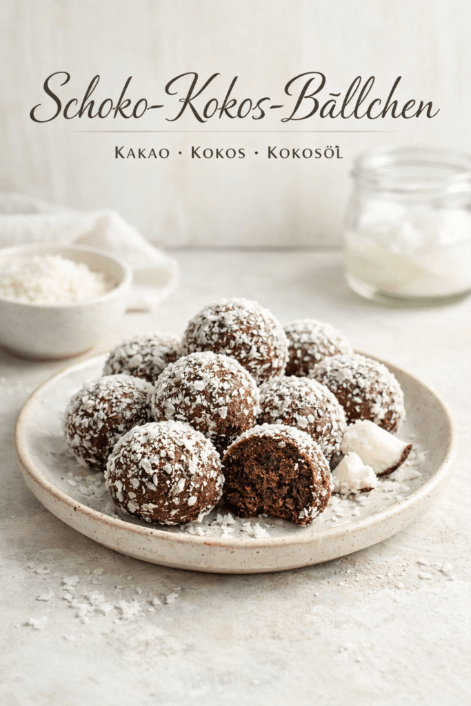 Schoko-Kokos-Bällchen Rezeptkarte
