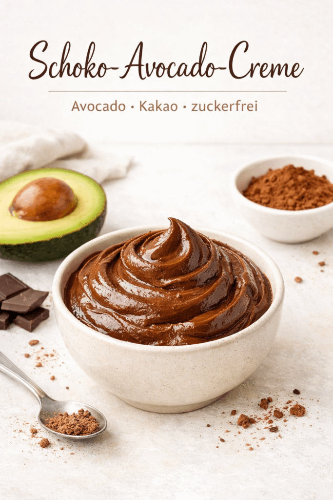 Schoko-Avocado-Creme Rezeptkarte