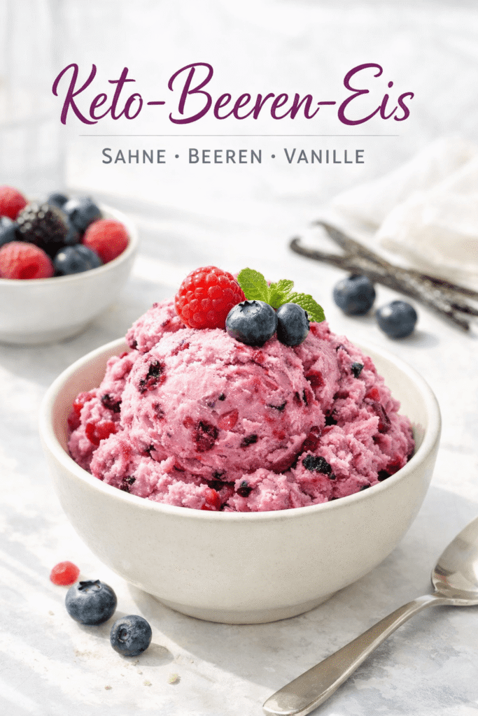 Keto-Beeren-Eis Rezeptkarte