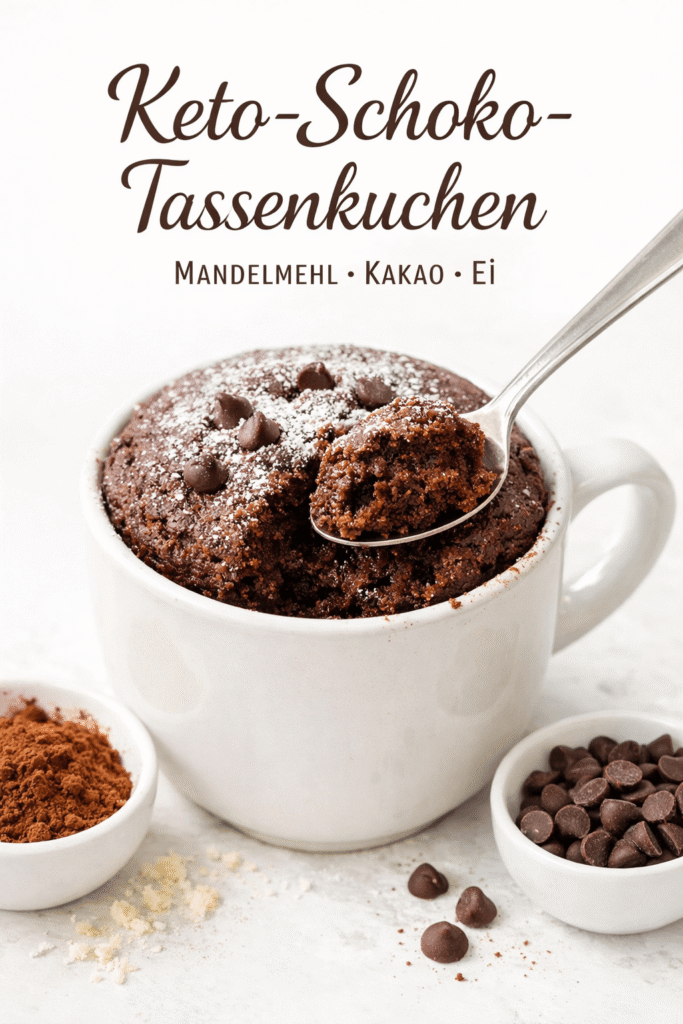Keto-Schoko-Tassenkuchen Rezeptkarte