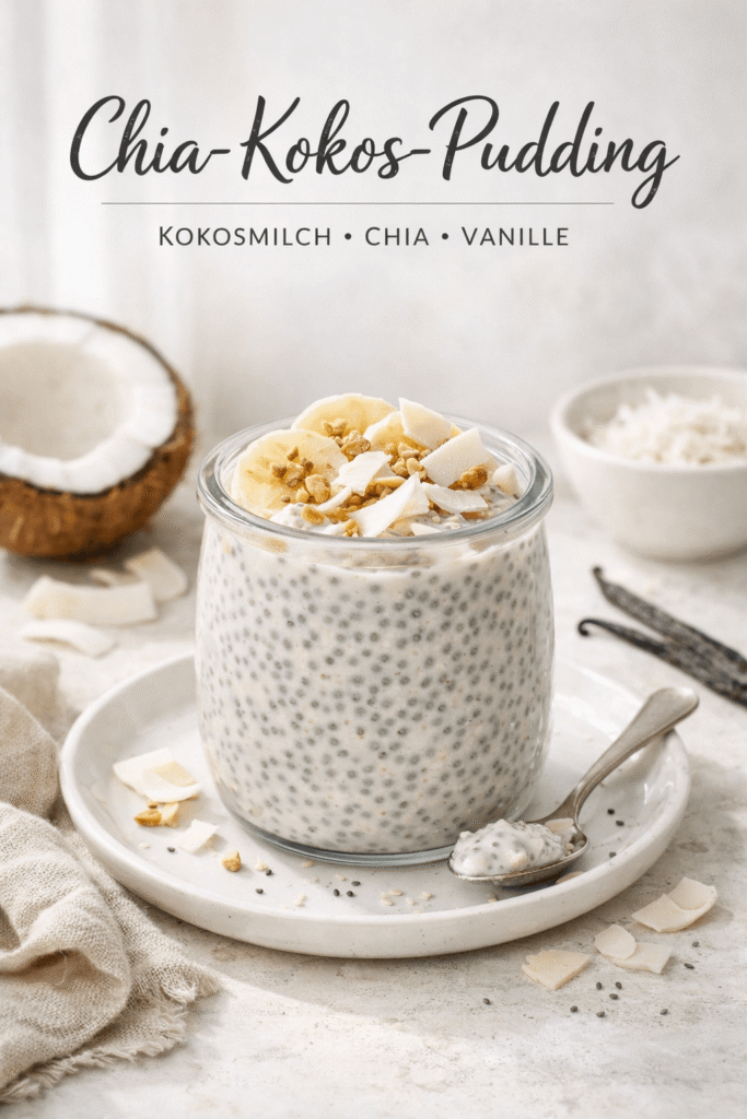 Chia-Kokos-Pudding Rezeptkarte