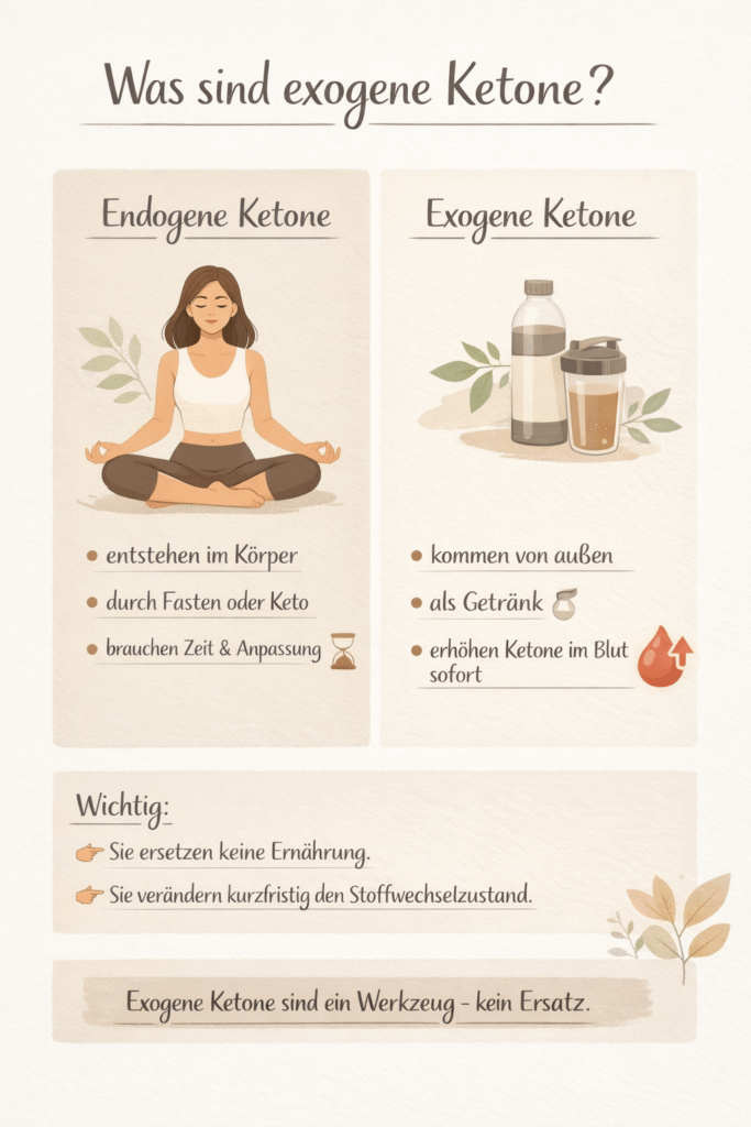 Endogene Ketone vs. exogene Ketone - Vergleich
