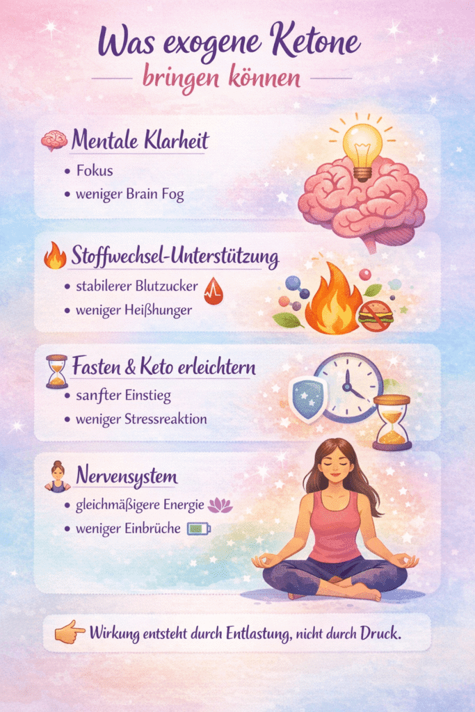 Was exogene Ketone bringen können