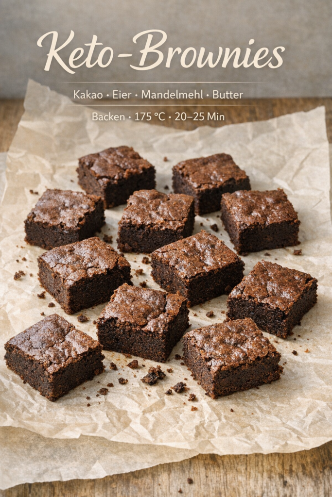Keto-Brownie Rezeptkarte