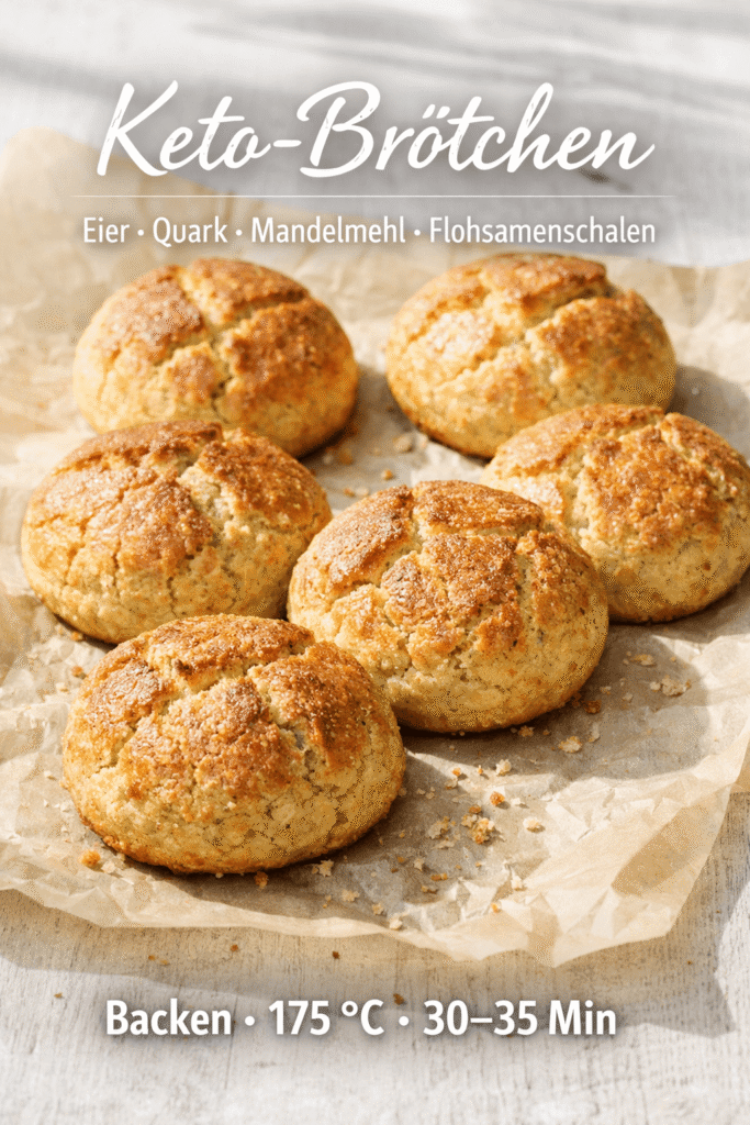 Rezept leckere Keto-Brötchen