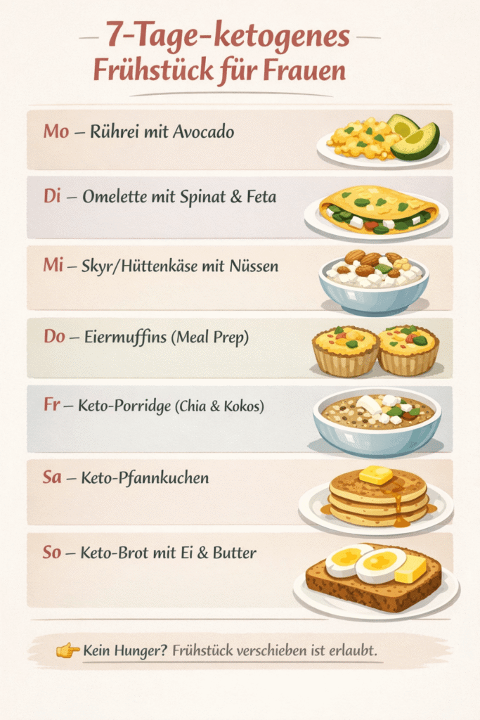 Wochenplan ketogenes Frühstück