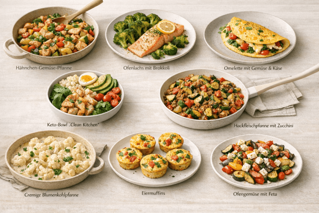 8 leckere ketogene Abendessen