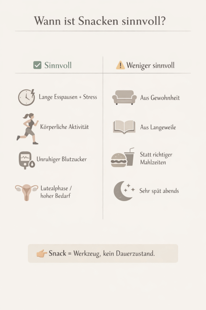 Übersicht: Wann sind ketogene Snacks sinnvoll, wann nicht