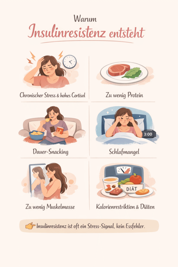 Die häufigsten Ursachen von Insulinresistenz