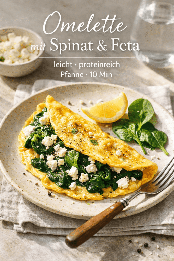 Omelette mit Spinat & Feta
