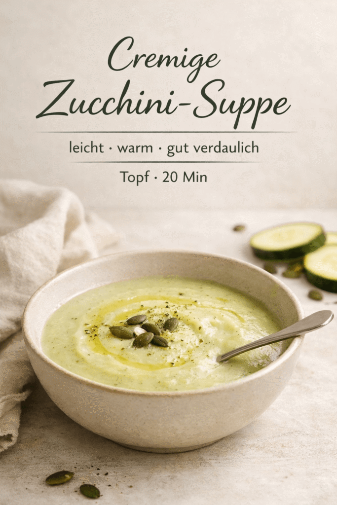 Cremige Zucchini-Suppe
