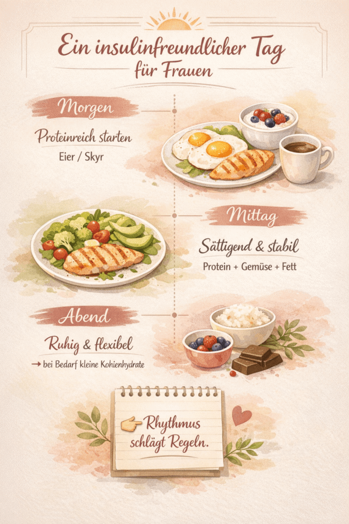 Insulinfreundlicher Tagesplan für Frauen