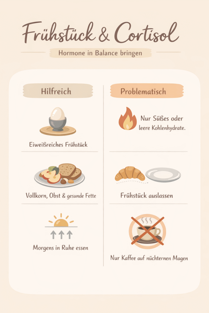 Frühstück & Cortisol, was ist gut, was schadet