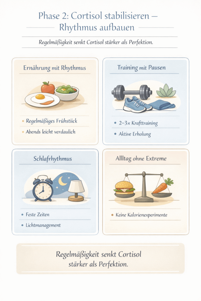 Phase 2 Cortisol Detox: Stabilisieren