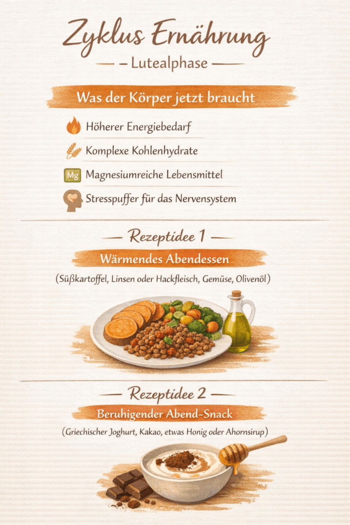 Zyklusphase 4: Lutealphase - zyklusbasierte Ernährung