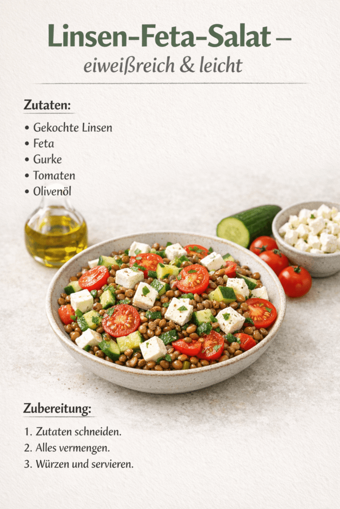 Linsen-Feta-Salat - High Protein
