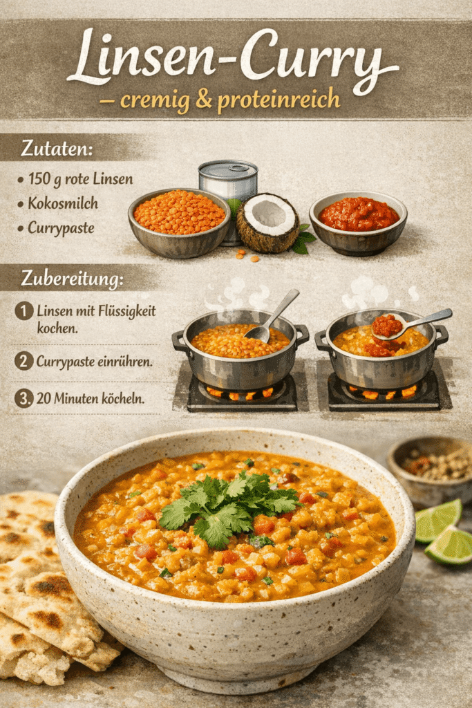 Linsen-Curry - High Protein